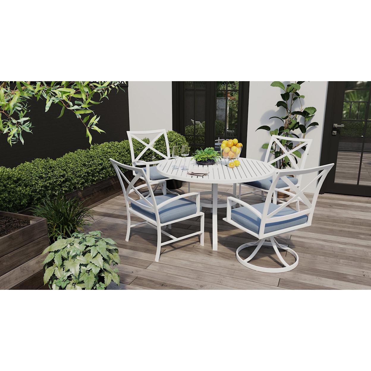 Sunset West Bristol Outdoor Swivel Dining Chair