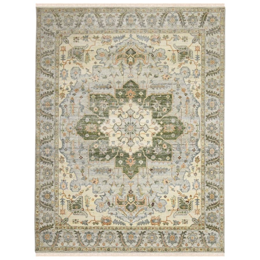 Rug Stone White 9 x 12