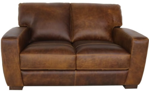 Italian Leather Loveseat