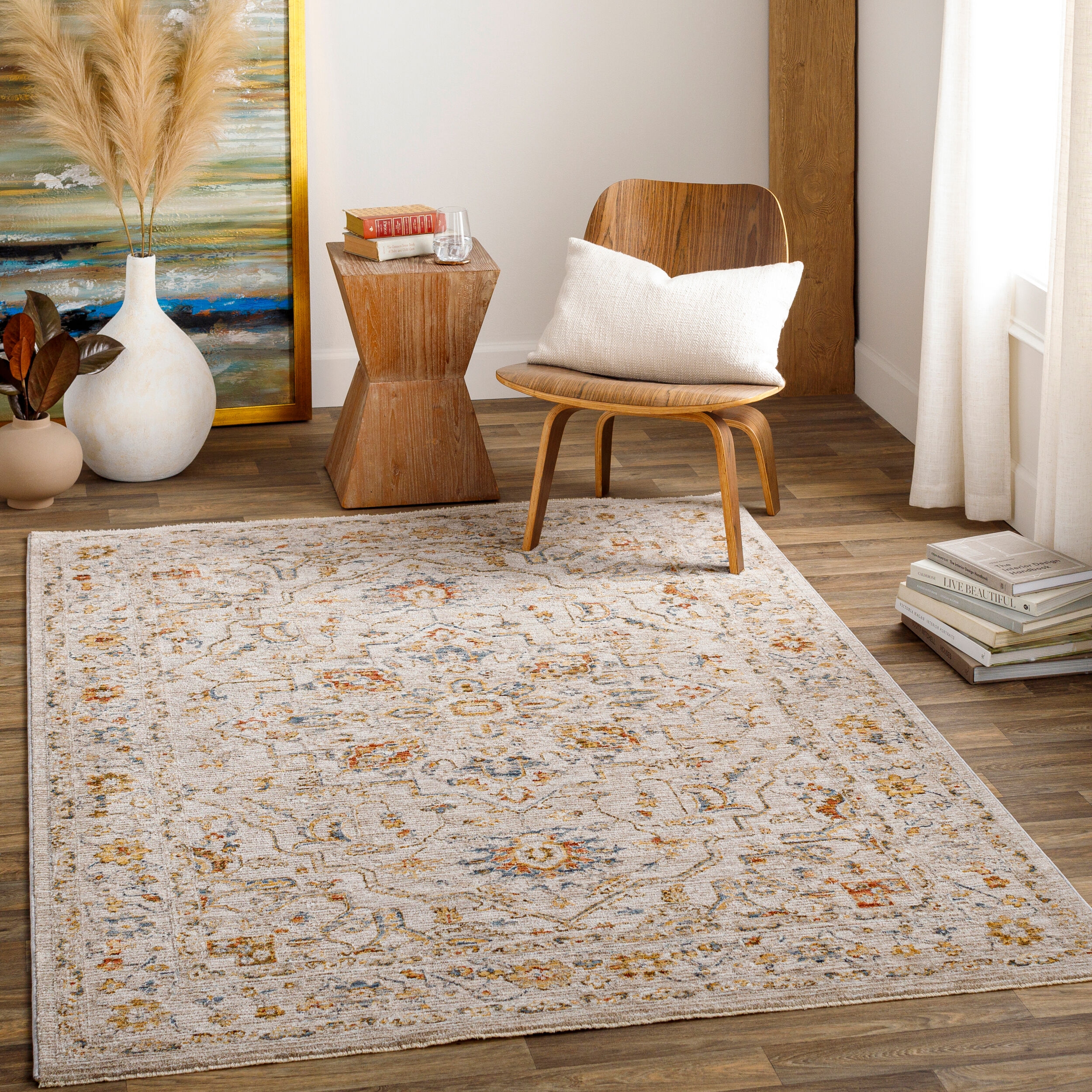 BROWN 9X12'2" 100% Polyeste RUG