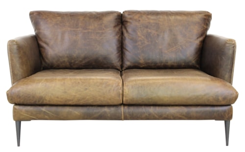 Italian Leather Loveseat