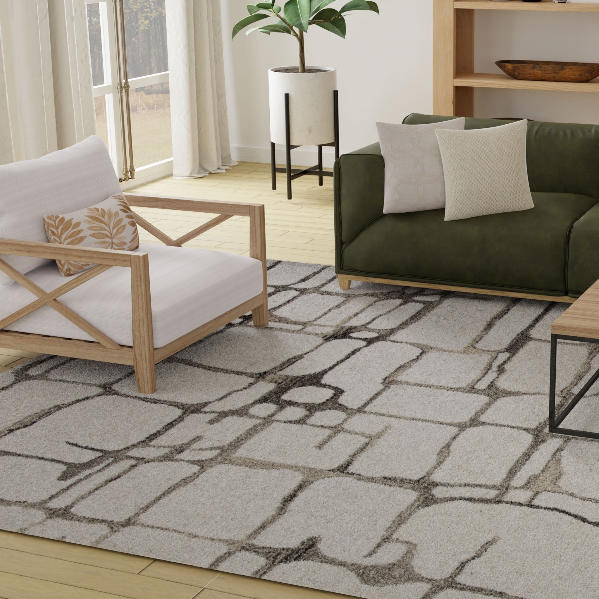 Ivory 7'9"X9'9" Rug