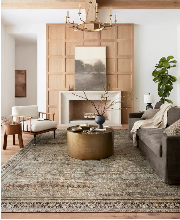 Olive Charcoal 2 x 3 Rug
