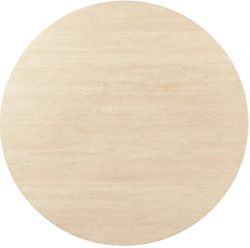 Stone Top Round Side table