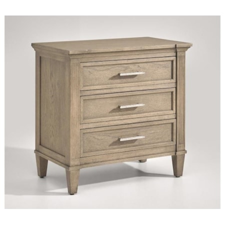 Drawer Nightstand with Power