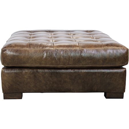 Leather Ottoman