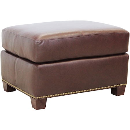 Ottoman with Nailheads