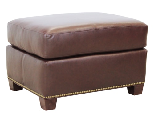 Ottoman with Nailheads