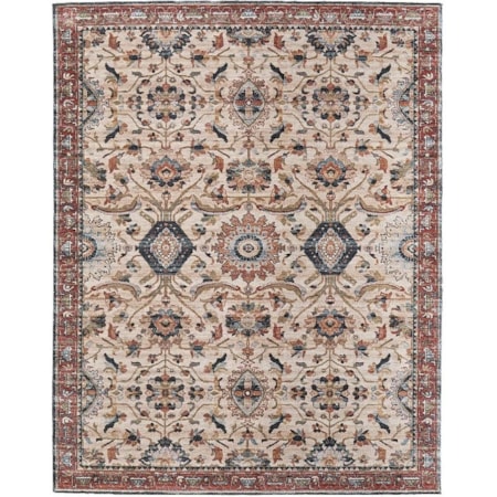 PEARSON Ivory/Red 9X12 RUG