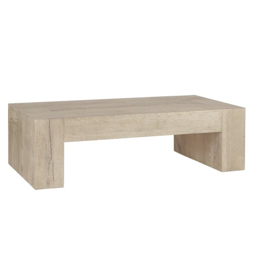 Bristol Reclaimed Oak 60" Coffee Table Aged Cream