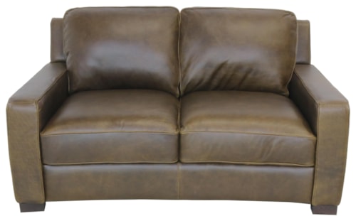 Italian Leather Loveseat