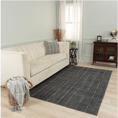 Charcoal Gray 8 x 11 Rug