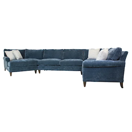 Sectional With Bumper Chaise