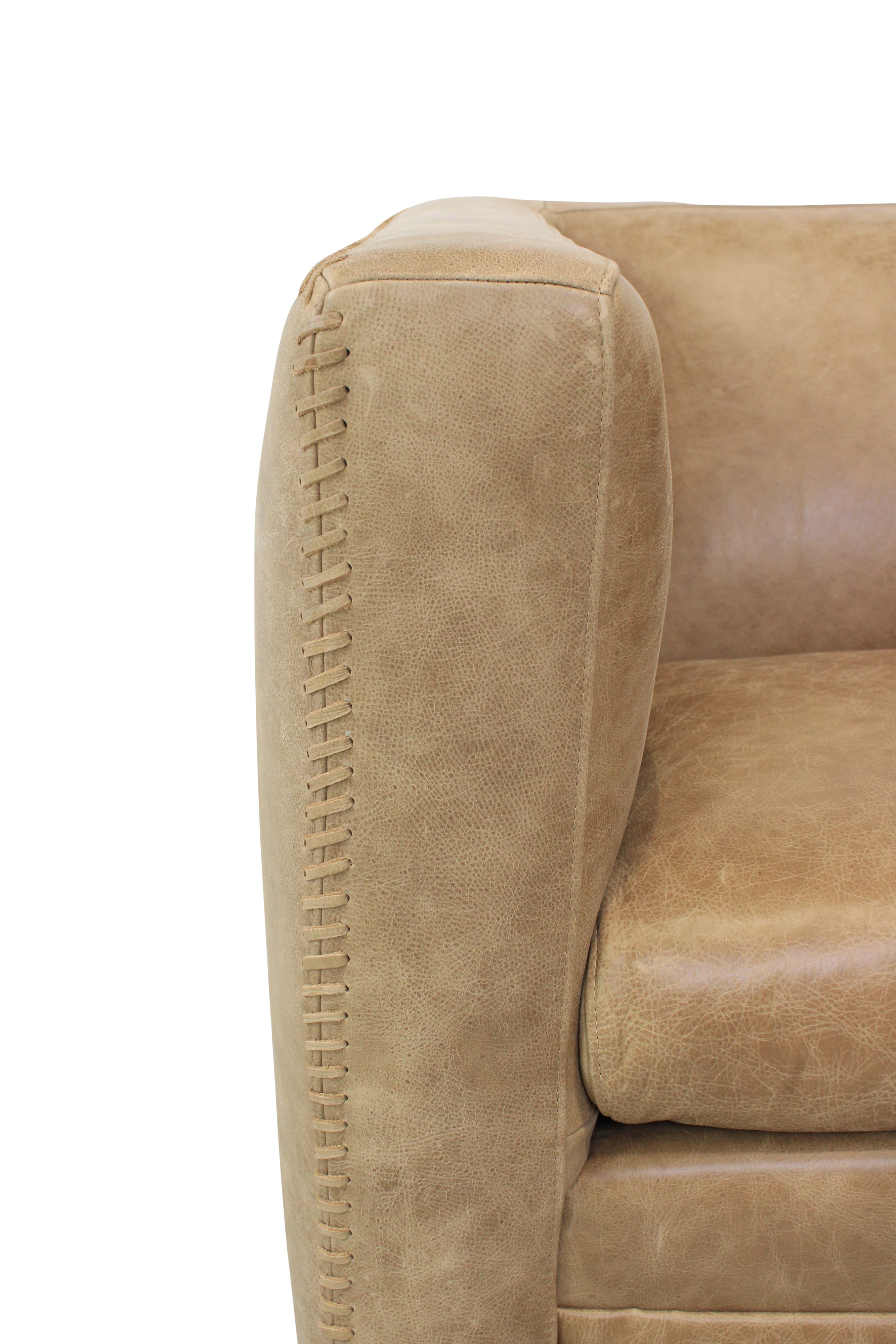Hudson Leather Swivel Chair