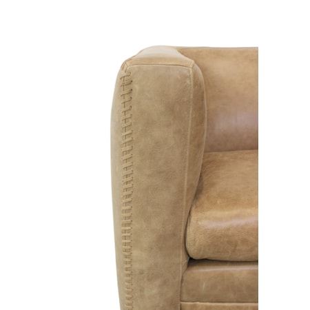 Hudson Leather Swivel Chair