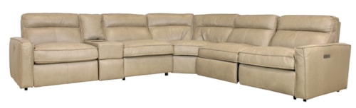 Sectional Power 6 PC with Console