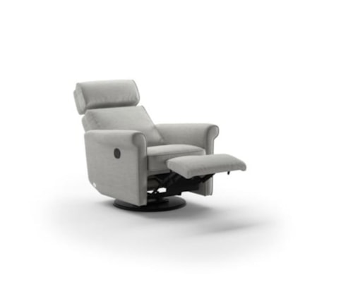 Rene Rolled Arm Power Recliner