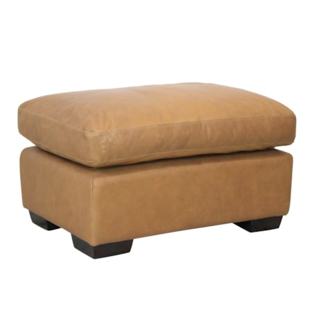 Leather Ottoman