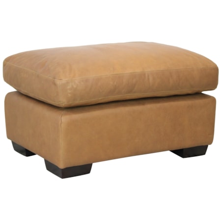 Leather Ottoman