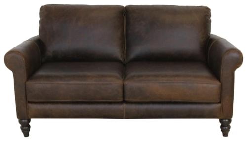 Italian Leather Loveseat