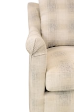 Huntington House 7240 Collection Upholstered Swivel Chair with Loose Back Pillow