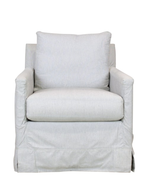 Slipcovered Swivel Chair