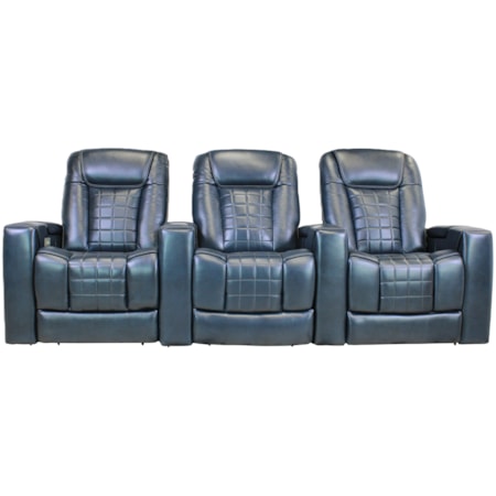 Blue Three-Piece Home Theater