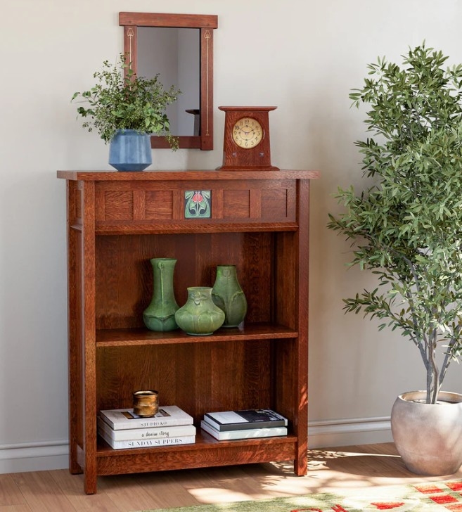 FLORAL TILE BOOKCASE