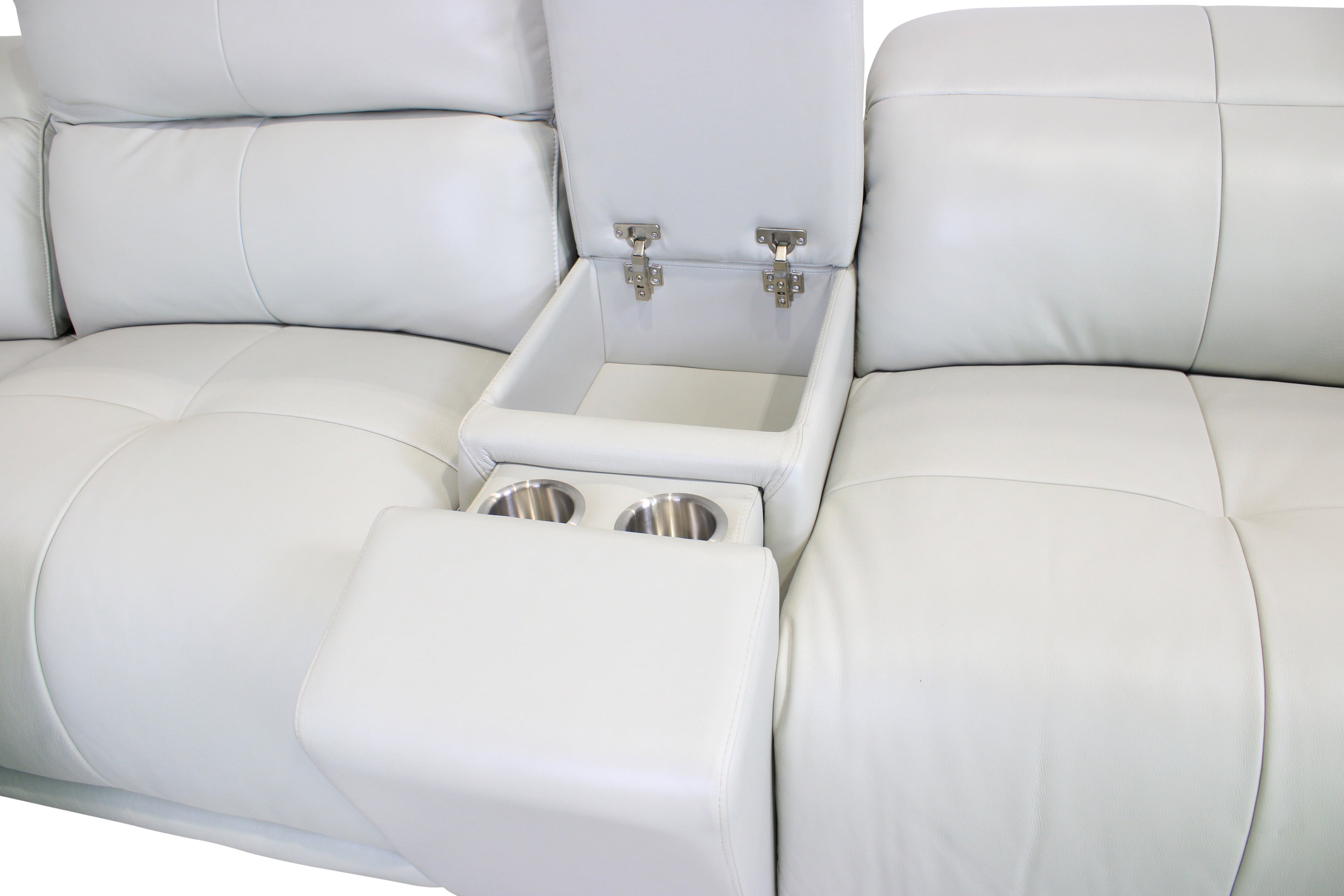 Leather Reclining Sectional