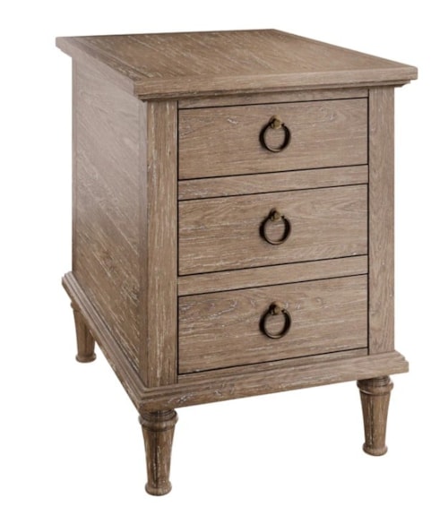 Transitional 3-Drawer Chairside End Chest