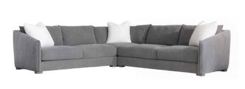 Demi Three Piece Leather Sectional