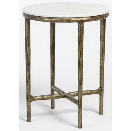 Marble Top End Table