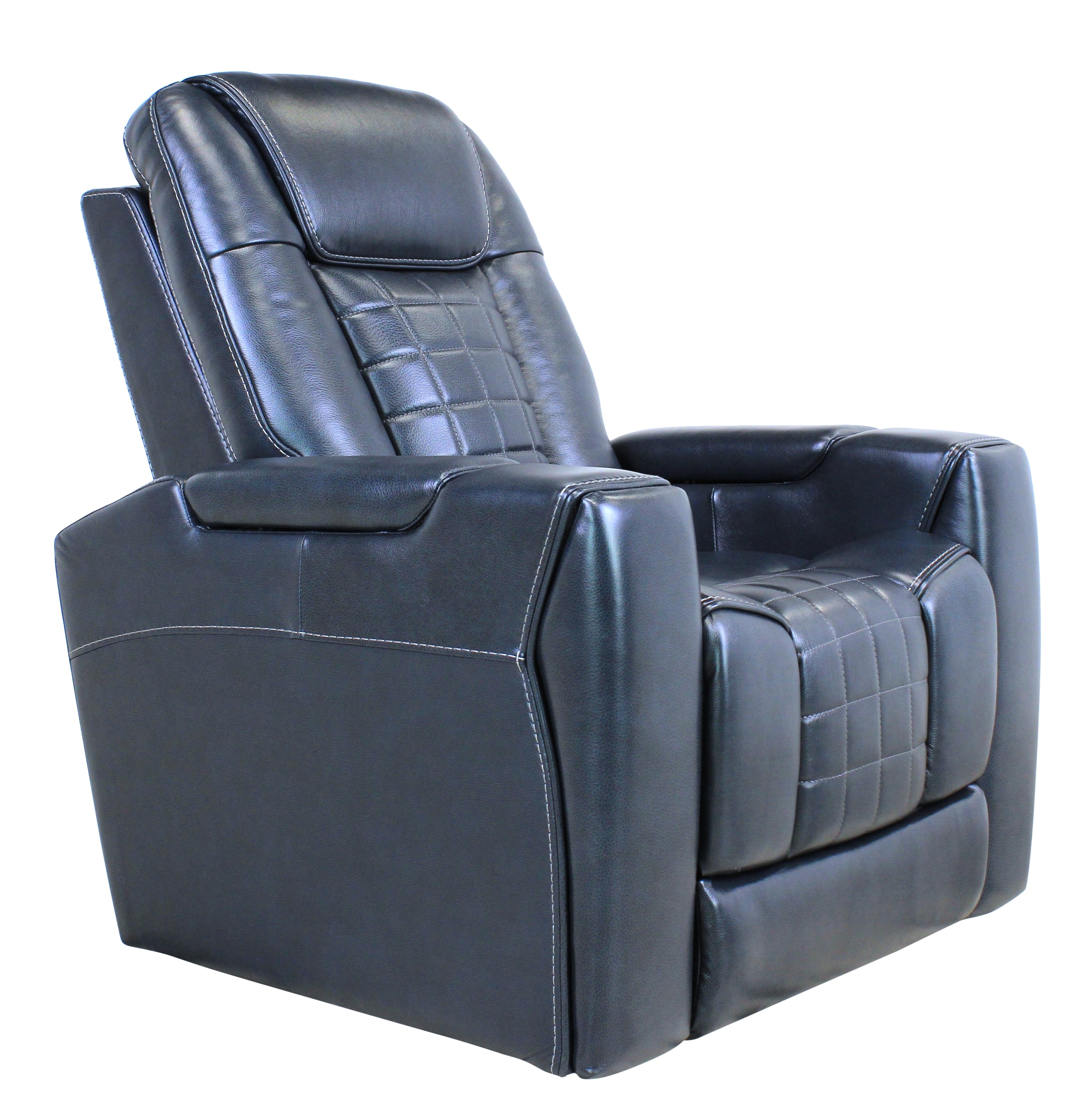 Blue Power Recliner
