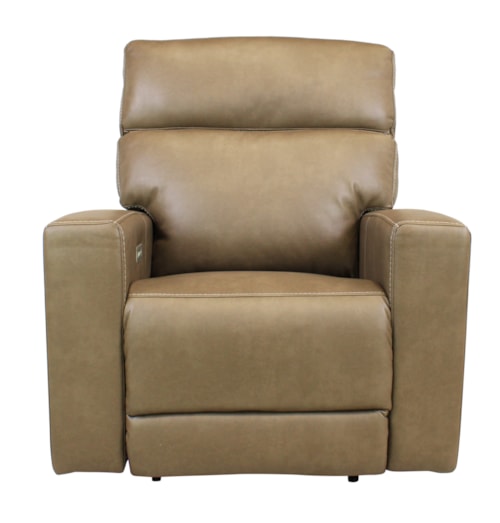 Casual Lay-Flat Power Recliner with Bluetooth Speakers