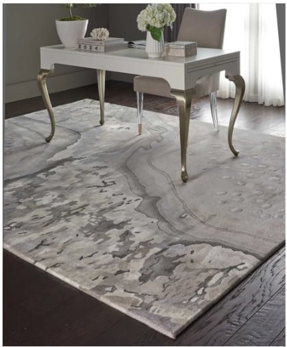 Silver Cloud 8 x 10 Rug