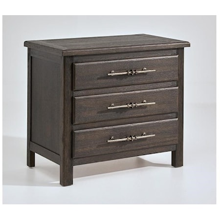 Drawer Nightstand with Power