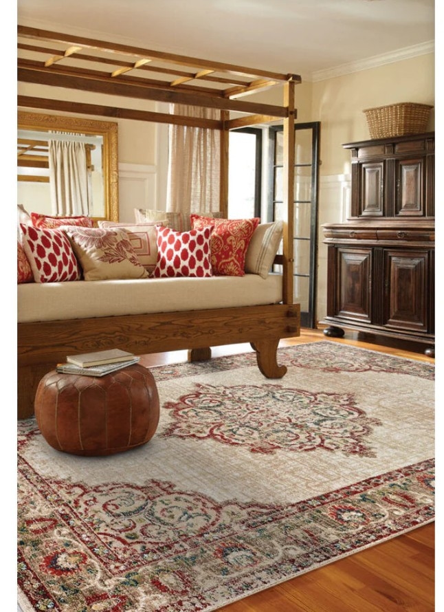 LANDIS IVORY KIRMAN 9X12 RUG