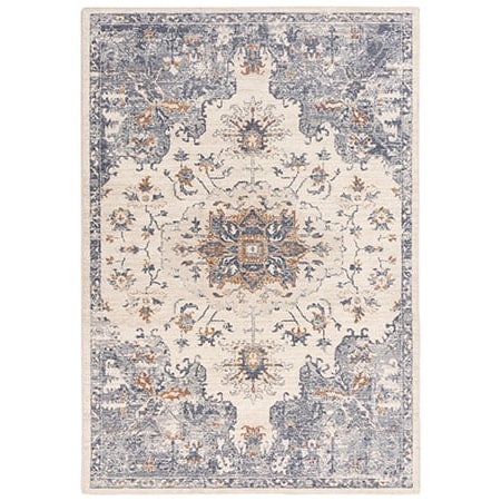 Ivory Blue 9 x 12 Rug
