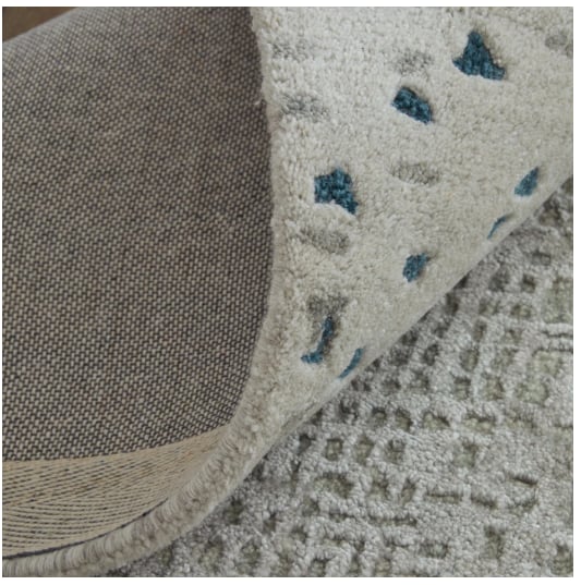 Zarah Beige Blue 9 x 12 Feizy Rugs