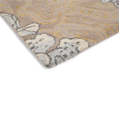 Rug Floral Grey 8 x 11