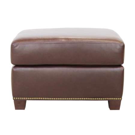 Ottoman with Nailheads