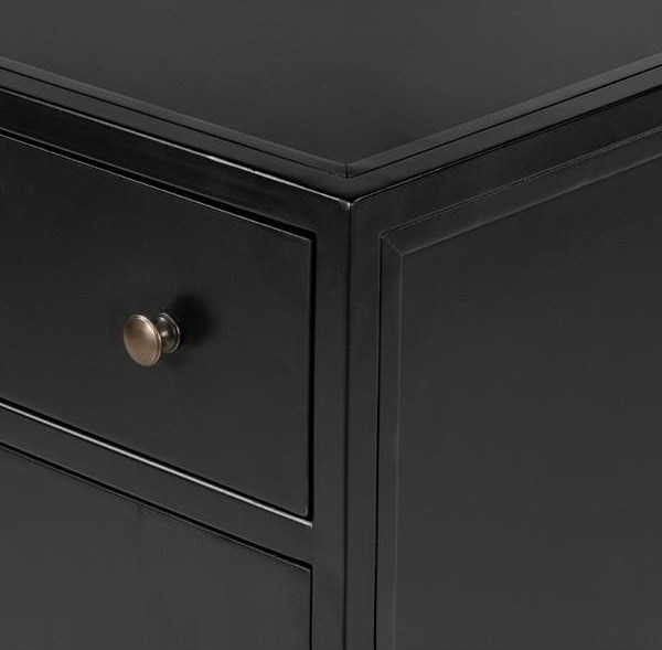 Black Iron Nightstand