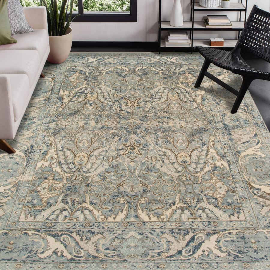 Polo Blue 9 x 12 Rug