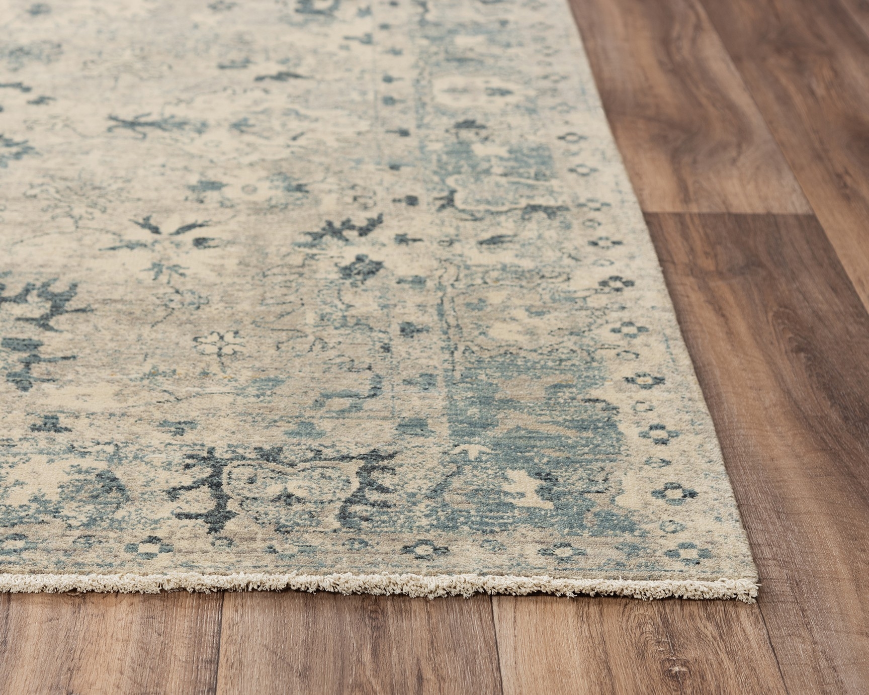 Beige,Blue 8X10 Rug