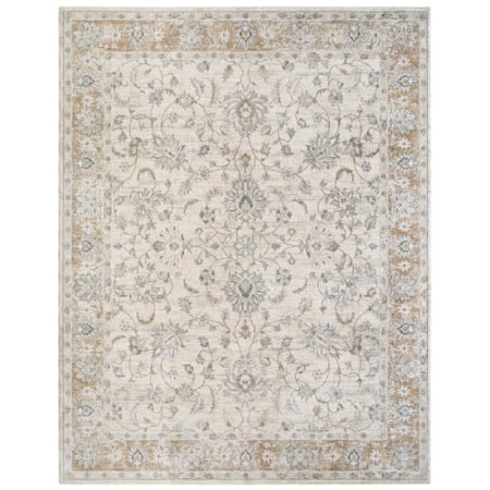 Gray Cream 7' Rug