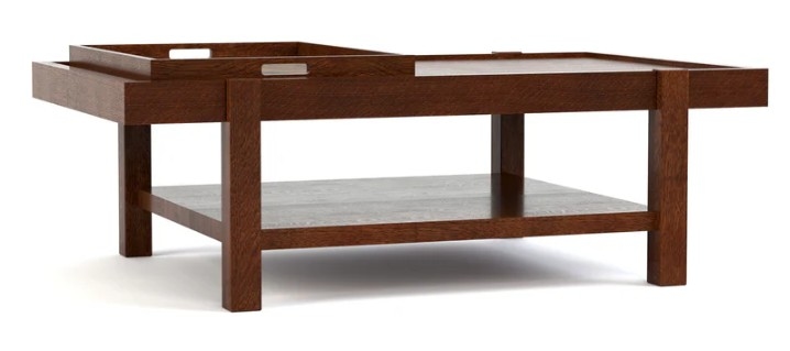 COCKTAIL TABLE WITH TRAY