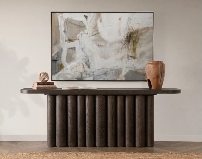 Tiber Solid Wood Rectangle Console Table