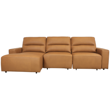 Power Leather Sectional