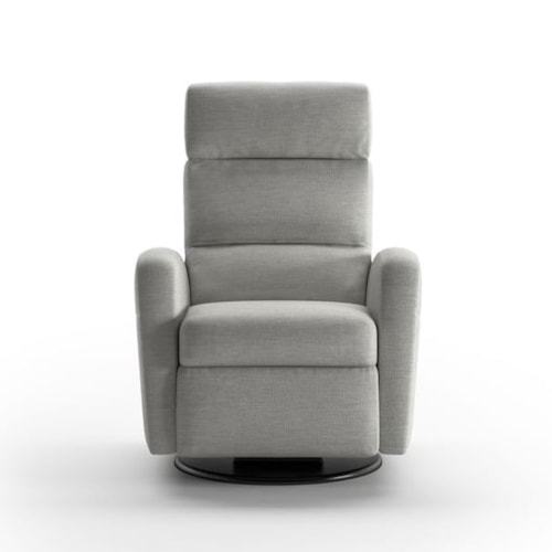 Transitional Power Recliner with Adjustable Neck Rest