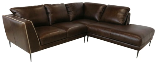 Italian Leather 2-Piece Sectional